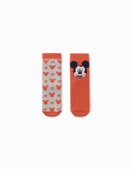 2 Pairs of Non-Slip 'Disney' Socks, Baby Boys, Multicolour