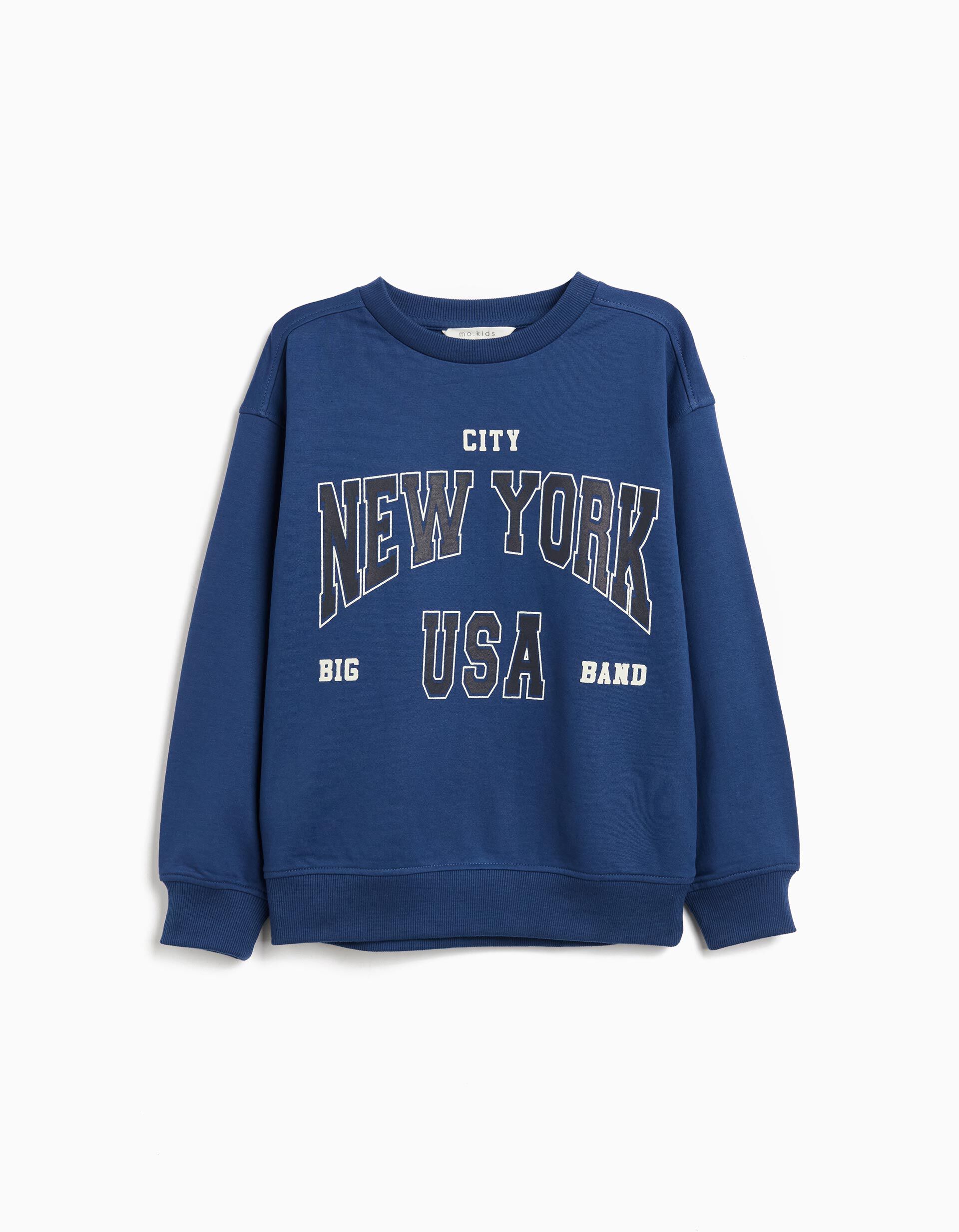 Comprar Online Sweatshirt de Felpa, Menino, Azul Escuro