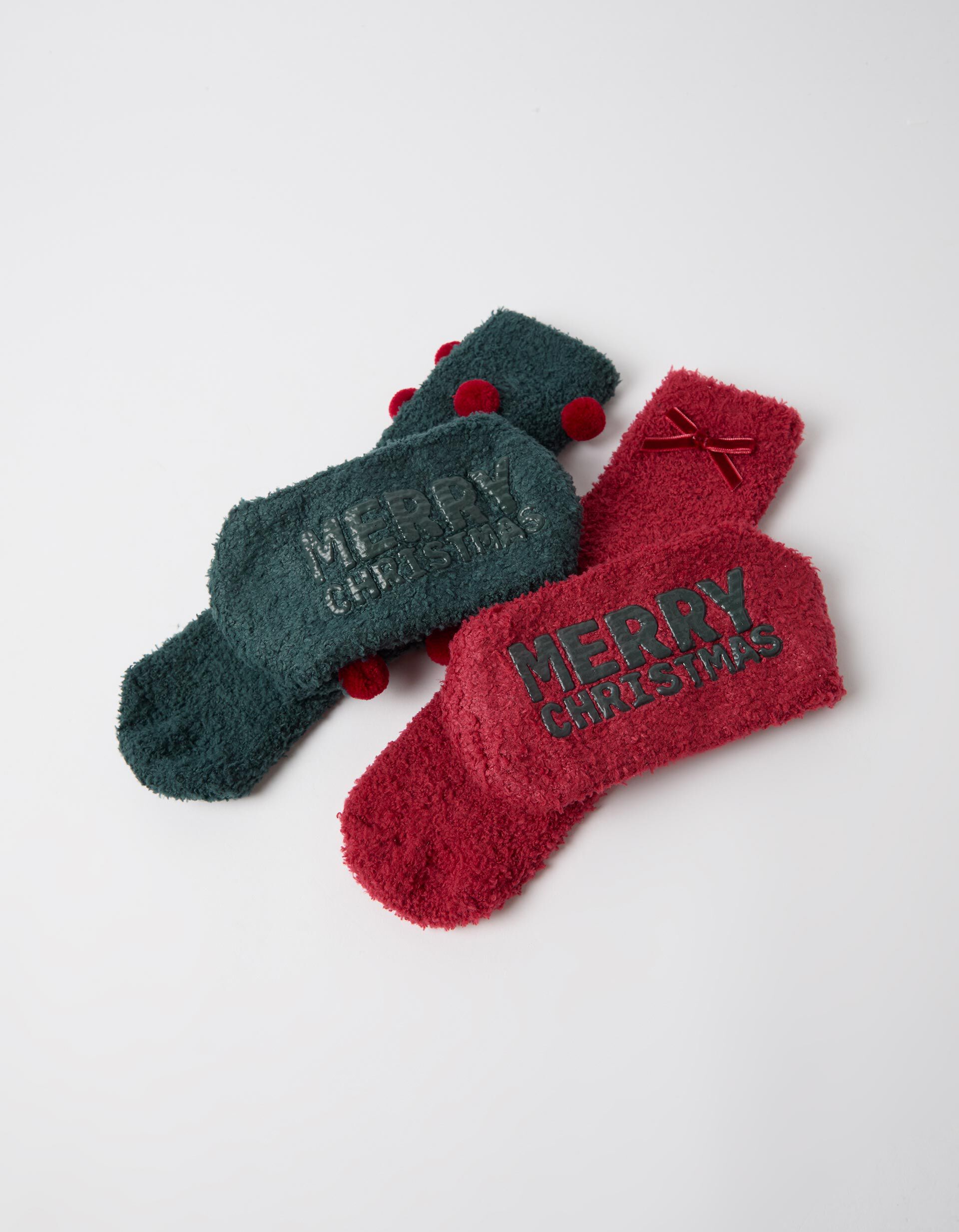 Comprar Online Pack 2 Pares De Meias Natal, Mulher, Verde Escuro
