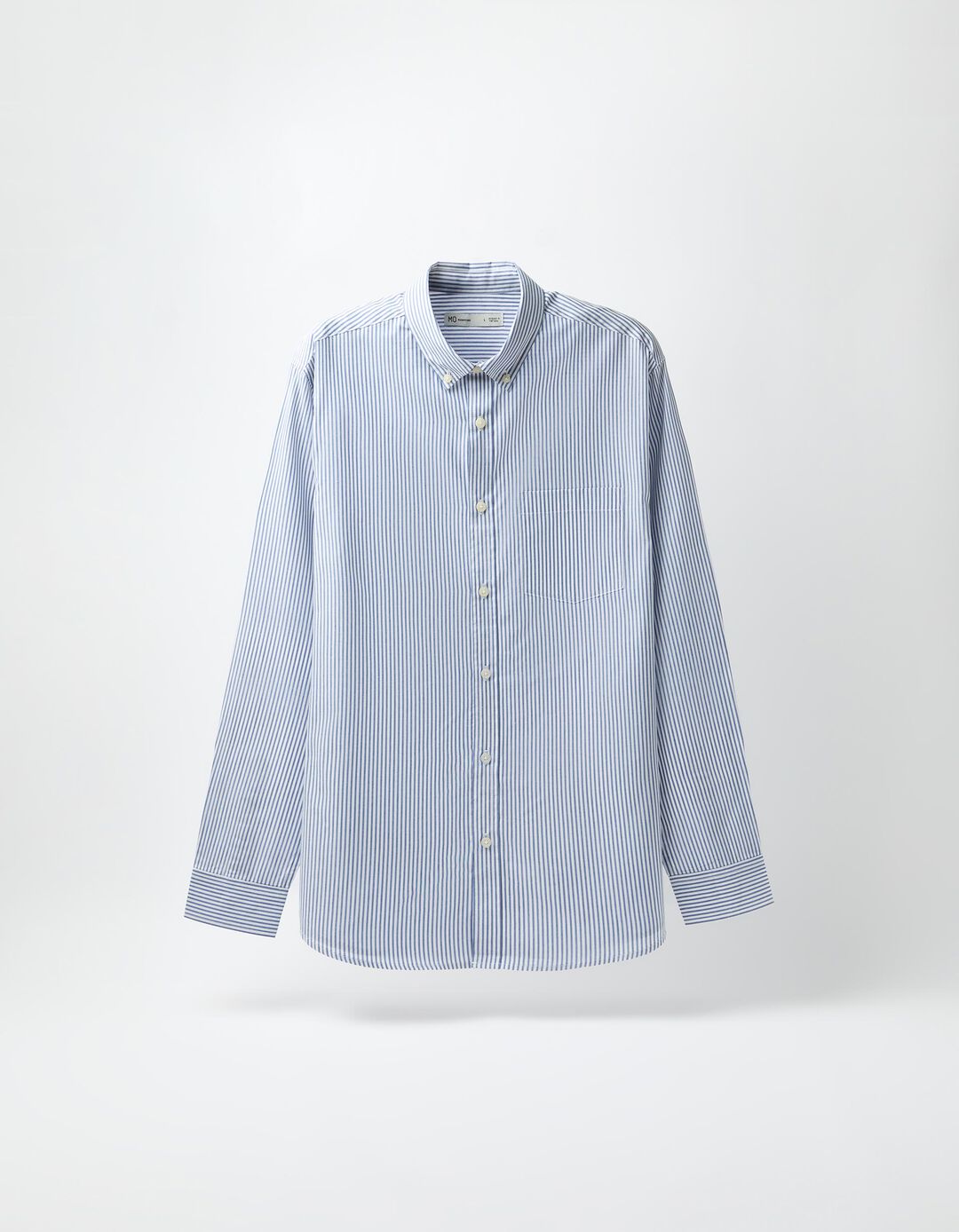 Camisa Riscas, Homem, Azul Escuro