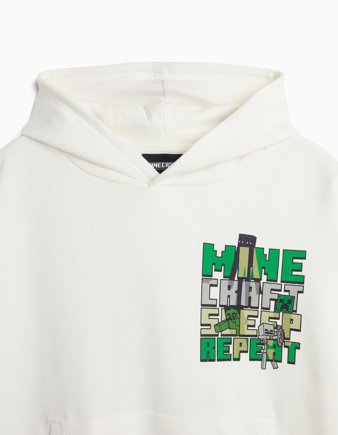 Sweatshirt De Felpa 'Minecraft', Menino, Branco
