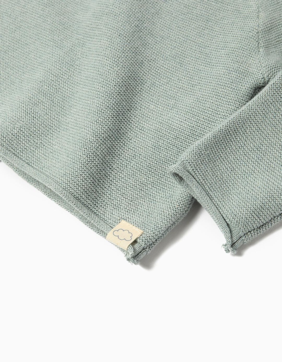 Camisola de Malha, Recém-Nascido, Azul Claro 