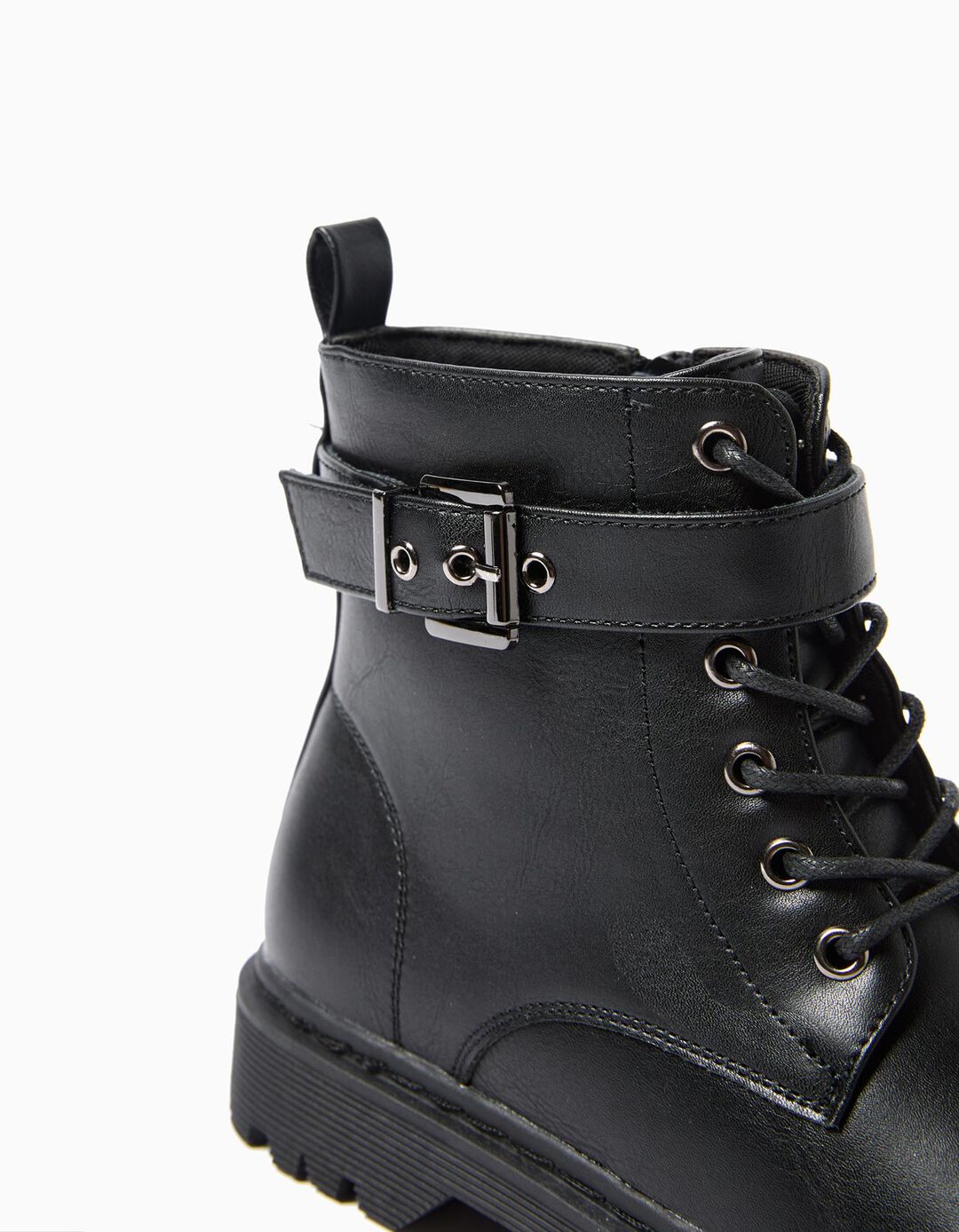 Botas Estilo Militar, Menina, Preto