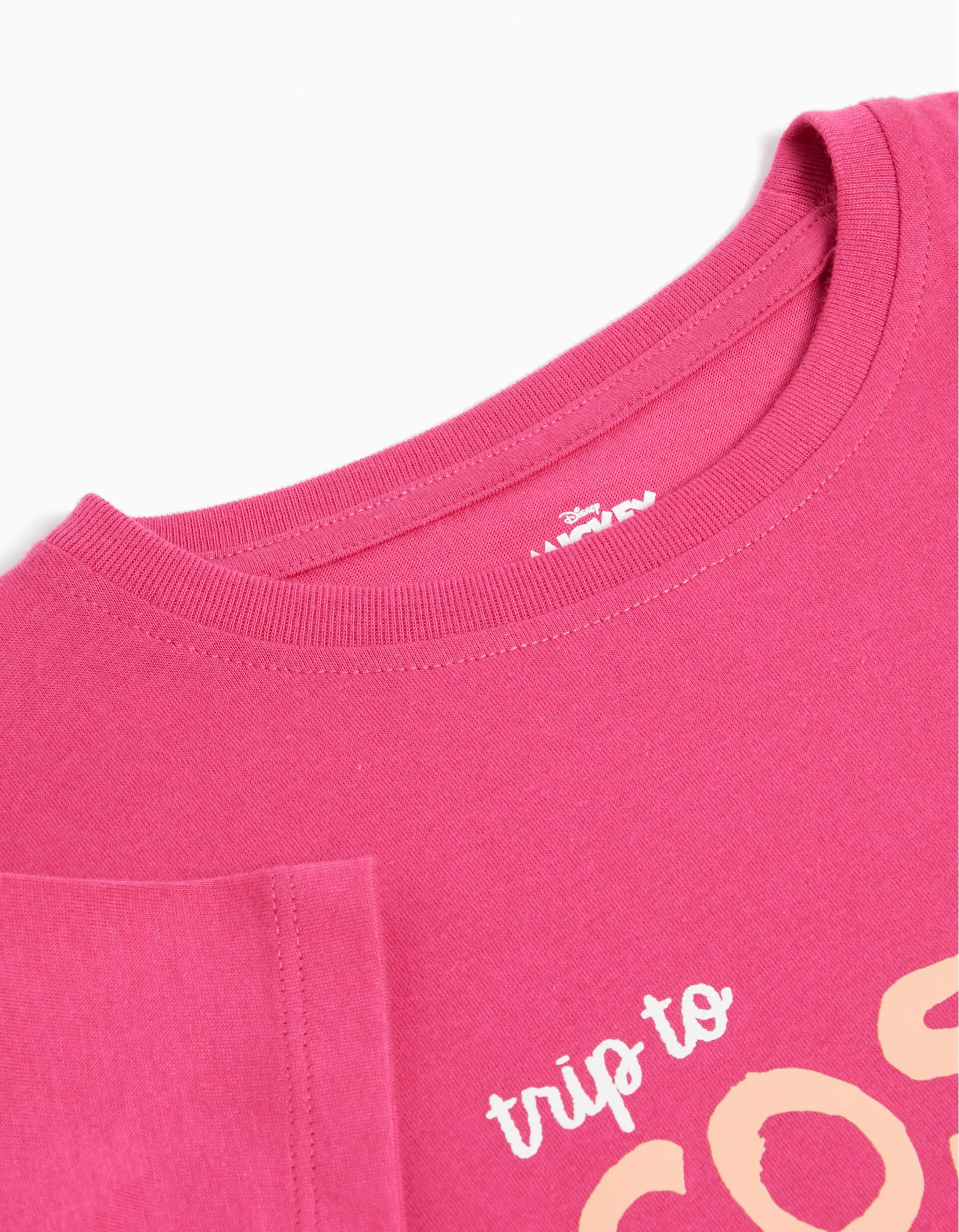 Comprar Online 'Disney' T-shirt, Girl, Dark Pink