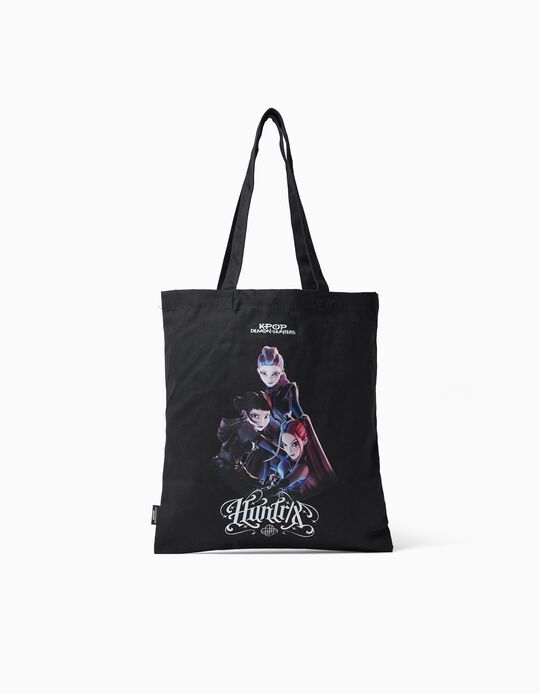 Comprar Online Tote Bag 'K-Pop Demon Hunters', Menina, Preto