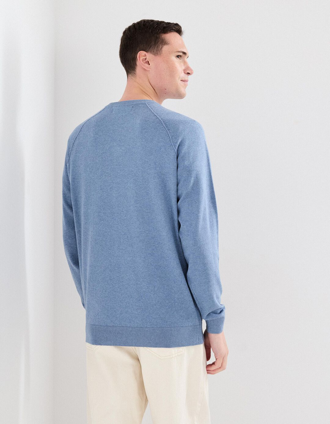 Camisola de Malha, Homem, Azul