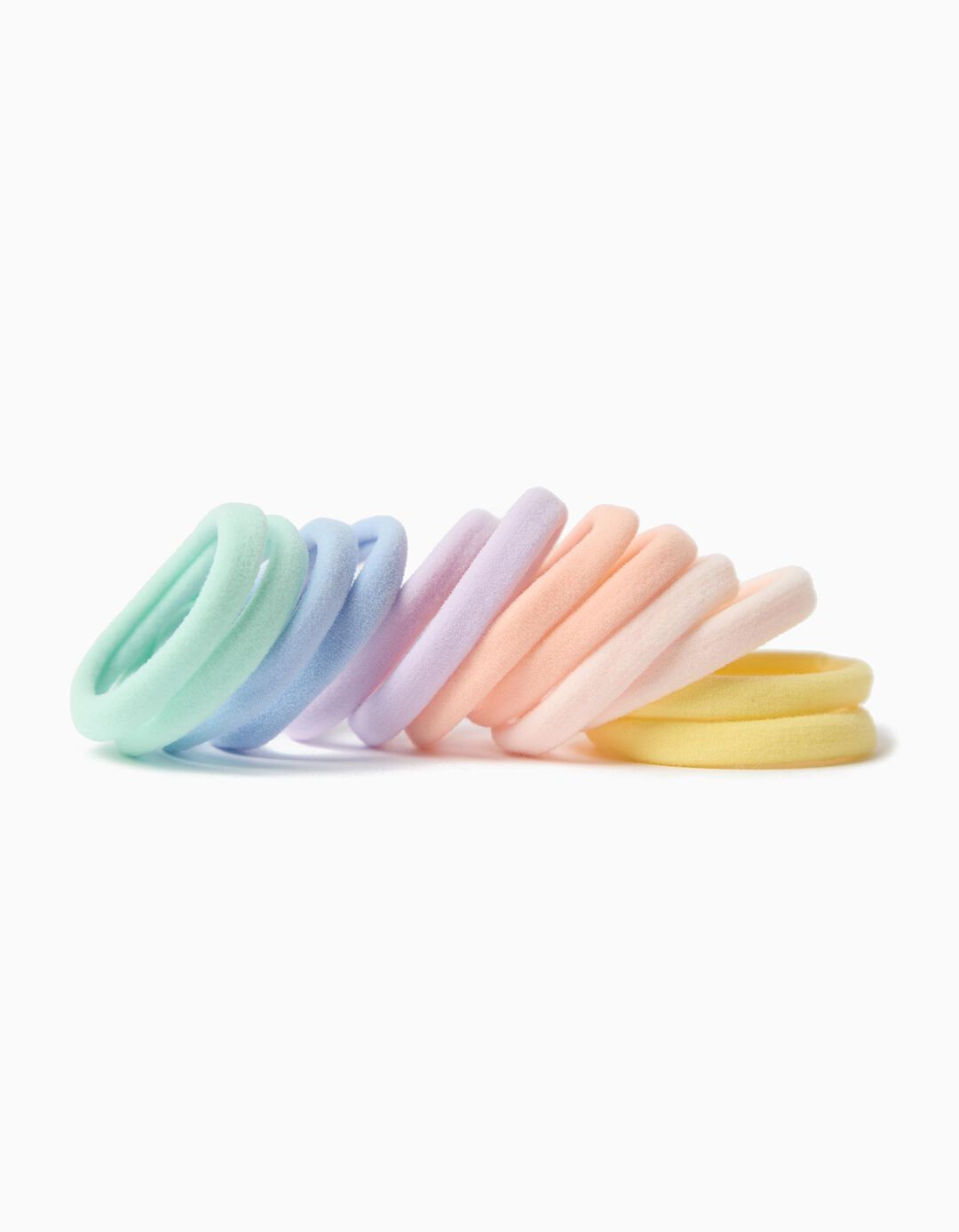 Pack 12 El&aacute;sticos, Menina, Multicolor