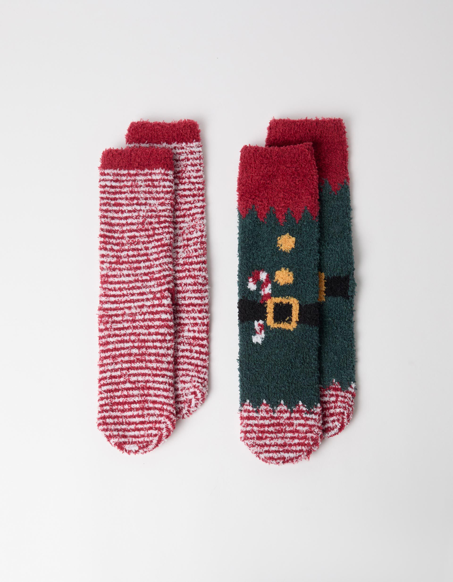 Comprar Online Pack 2 Pares De Meias Natal, Homem, Verde Escuro