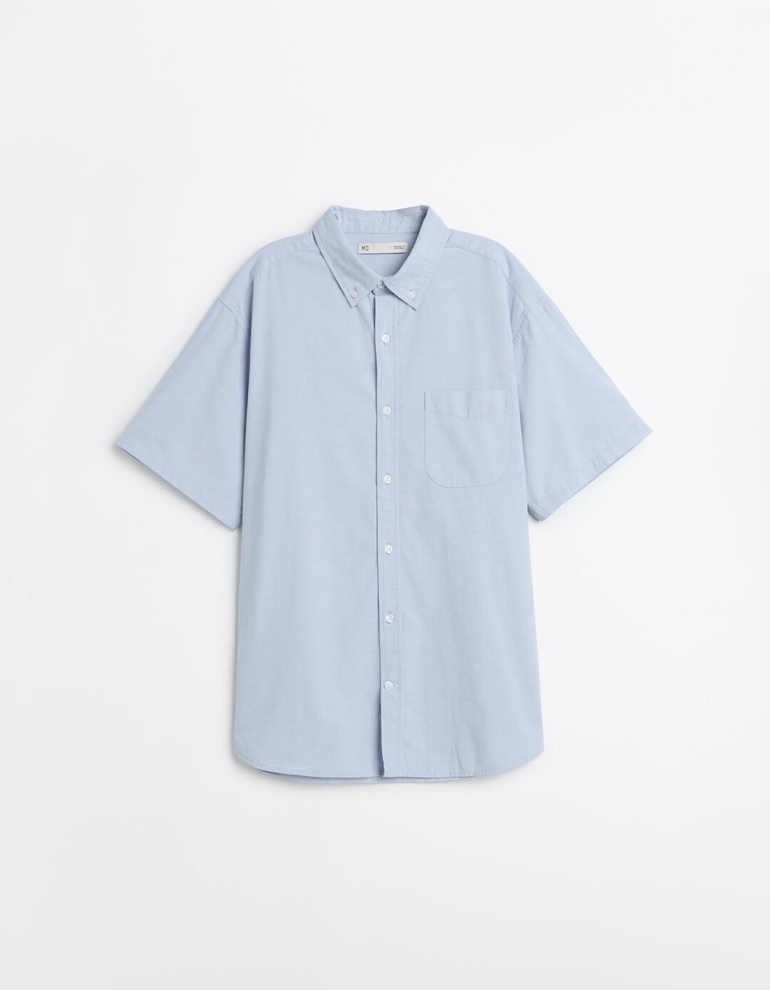 Camisa Manga Curta, Homem, Azul Claro