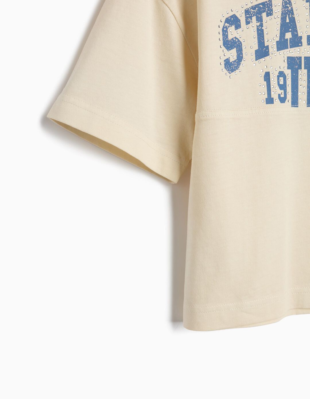 T-shirt Estampada, Menina, Amarelo Claro