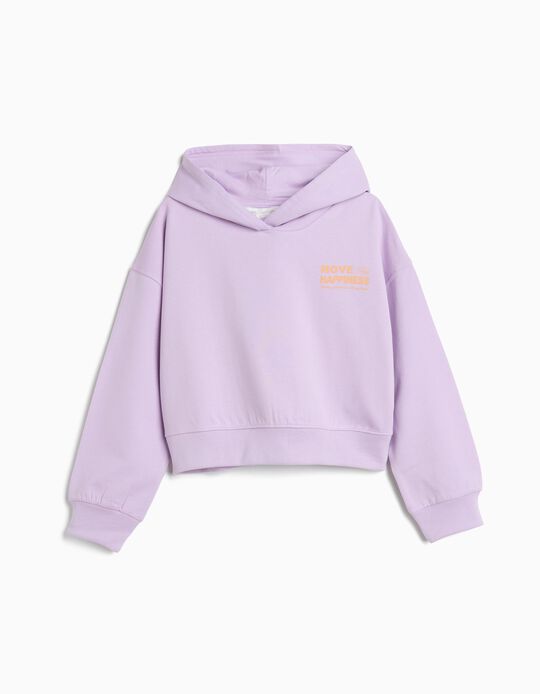 Comprar Online Sweatshirt de Felpa Capuz, Menina, Roxo Claro