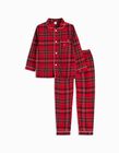 Pijama Xadrez 'Natal', Criança, Vermelho