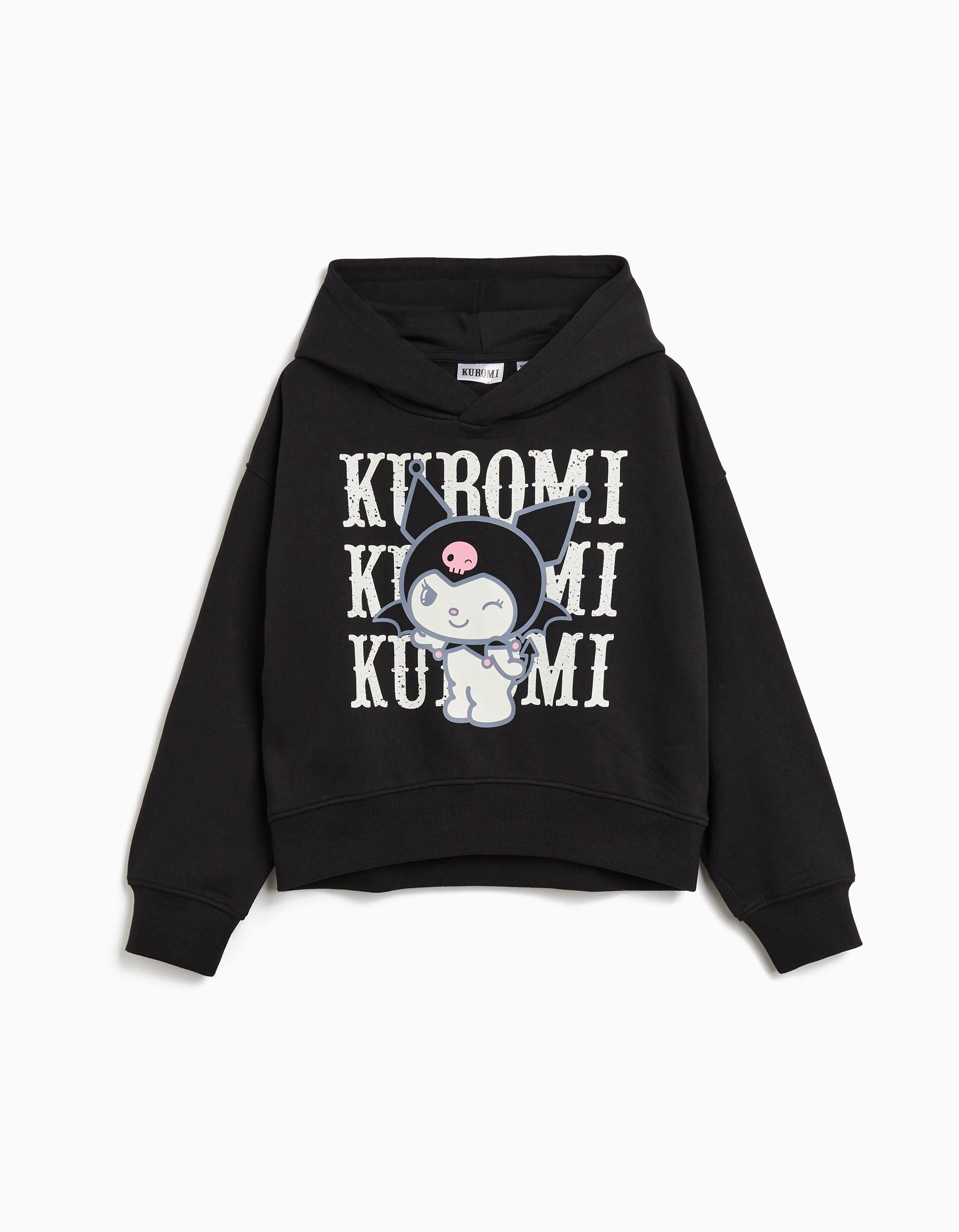 Comprar Online Sweatshirt com Capuz 'Kuromi', Menina, Preto