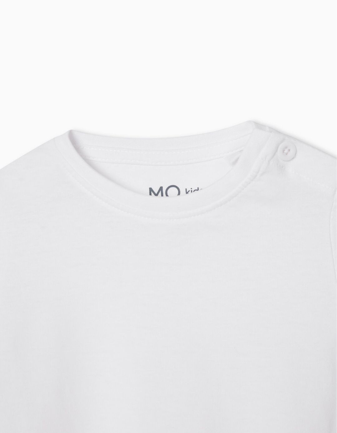 T-shirt de Manga Comprida, Beb&eacute; Menina, Branco