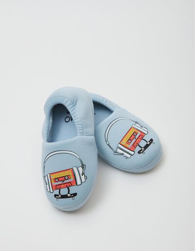 Slippers with Elastic, Boys, Blue