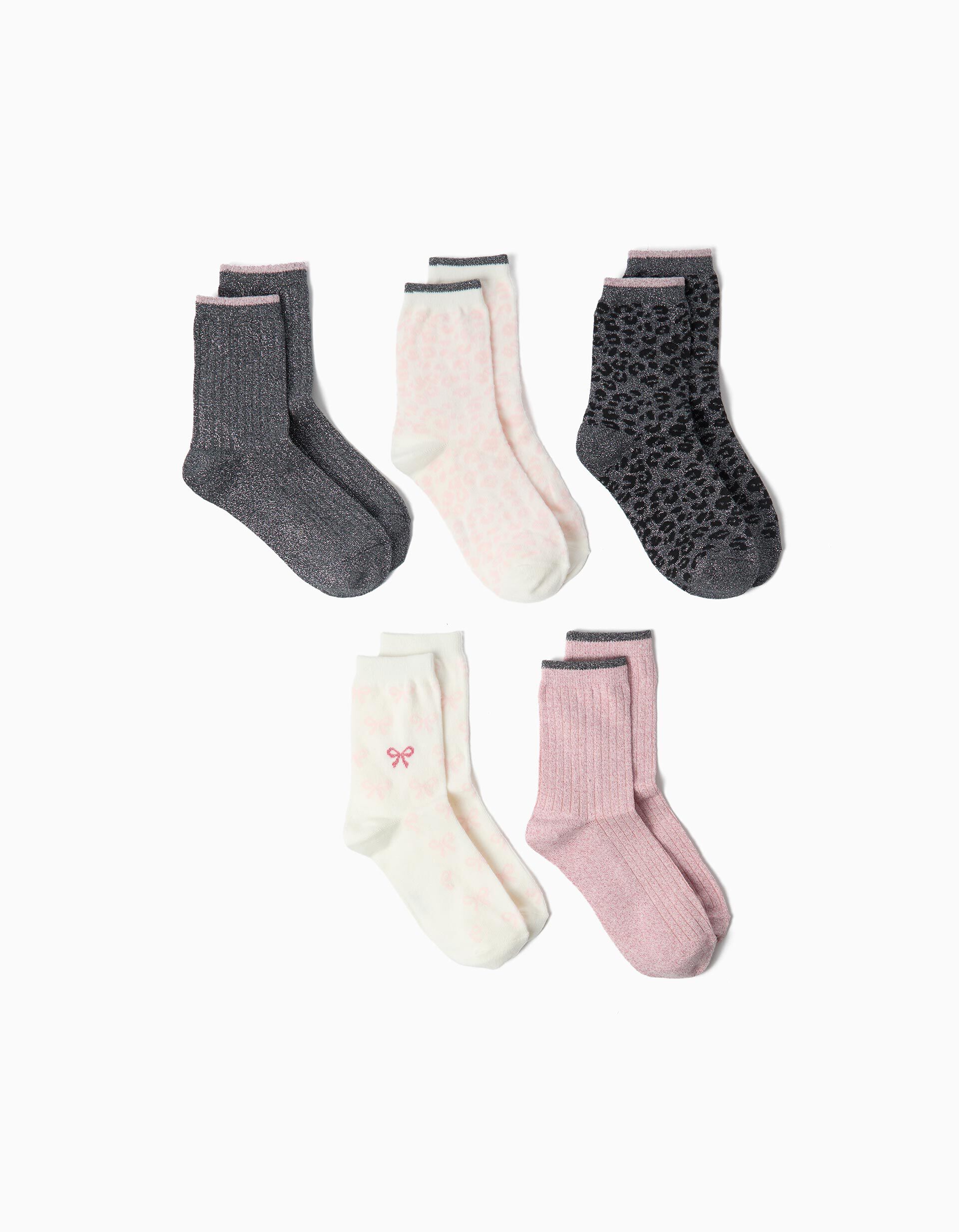 Comprar Online Pack 5 Pares De Meias, Menina, Multicolor