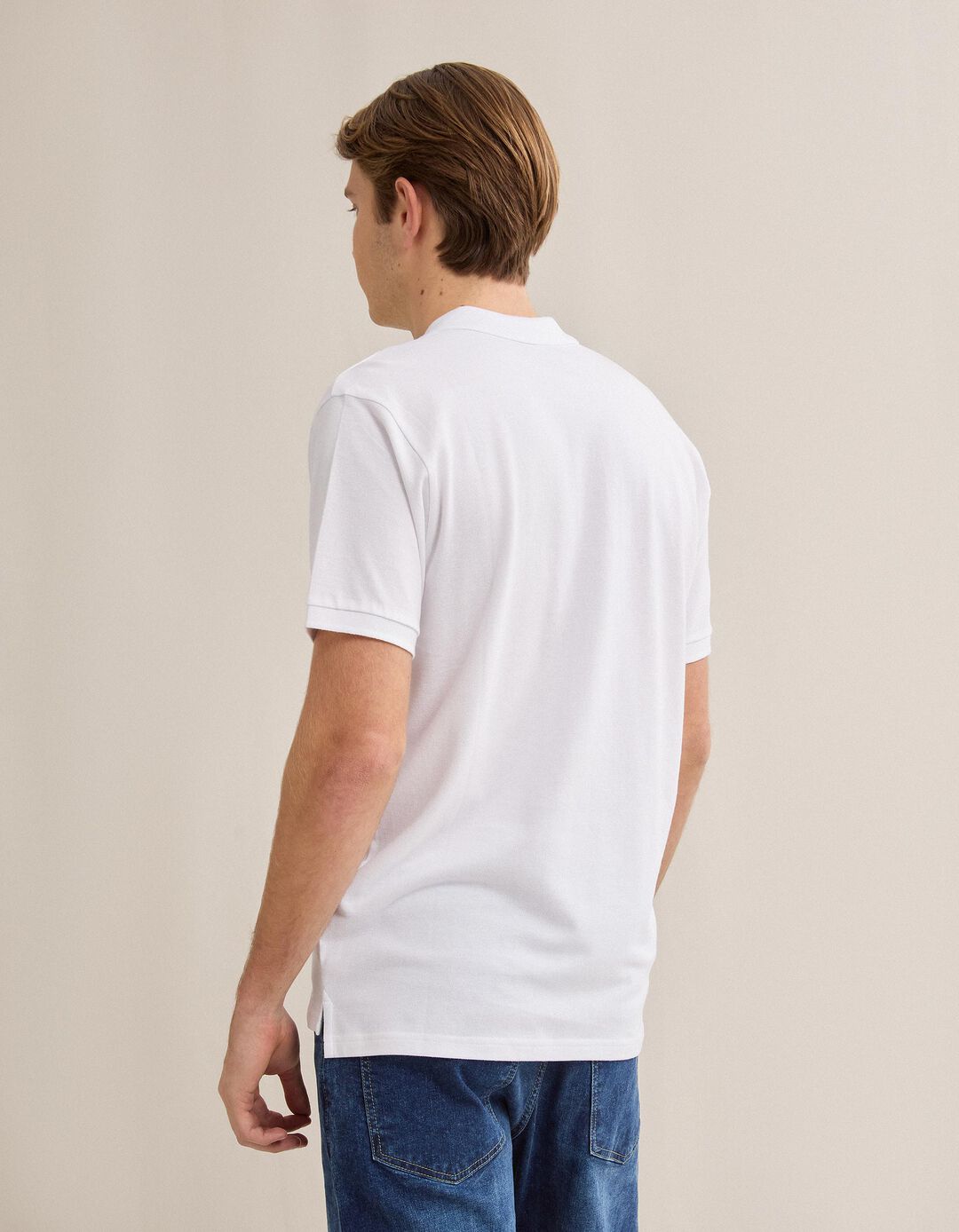 Polo Piquet, Homem, Branco