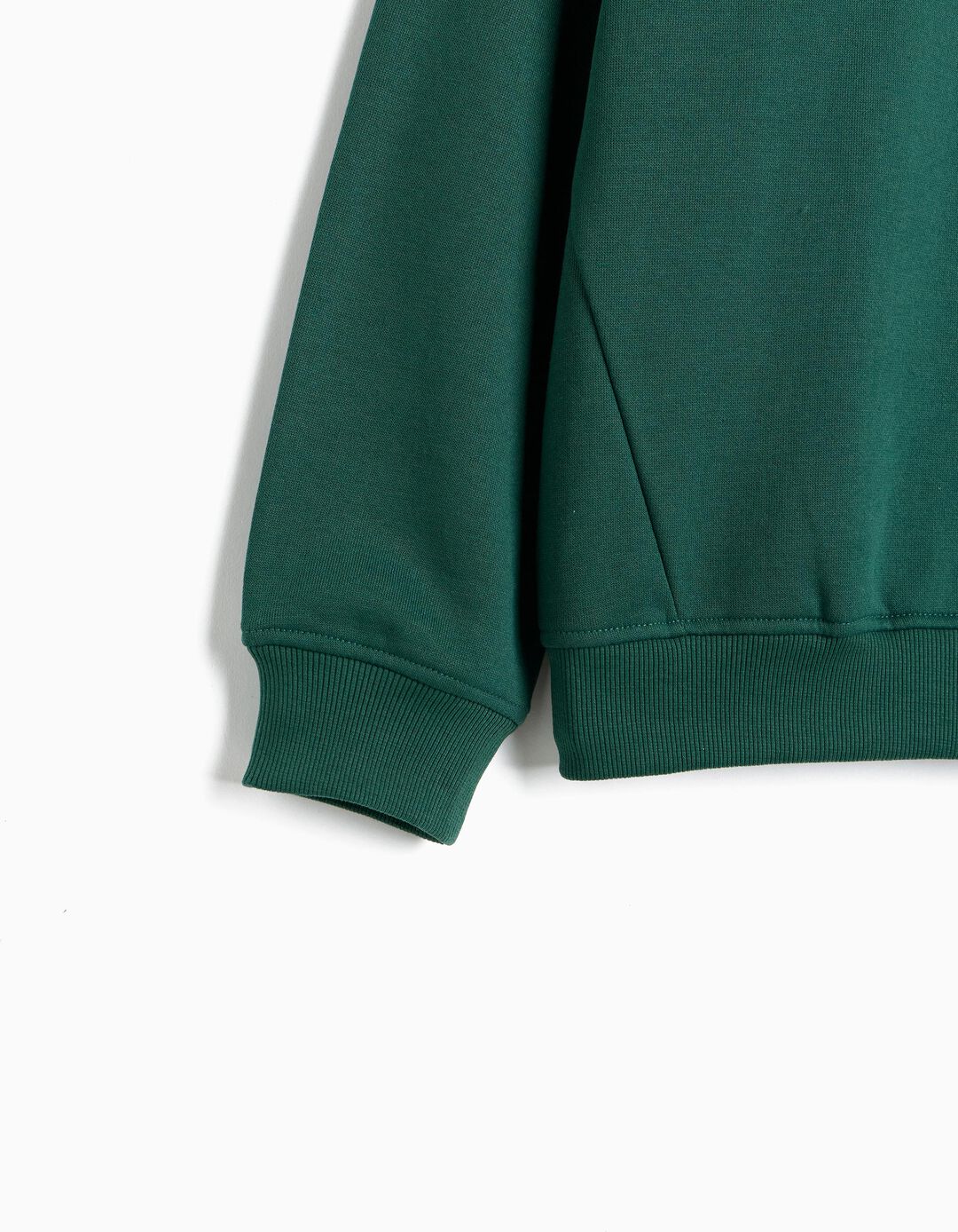 Sweatshirt Cardada, Menino, Verde Escuro