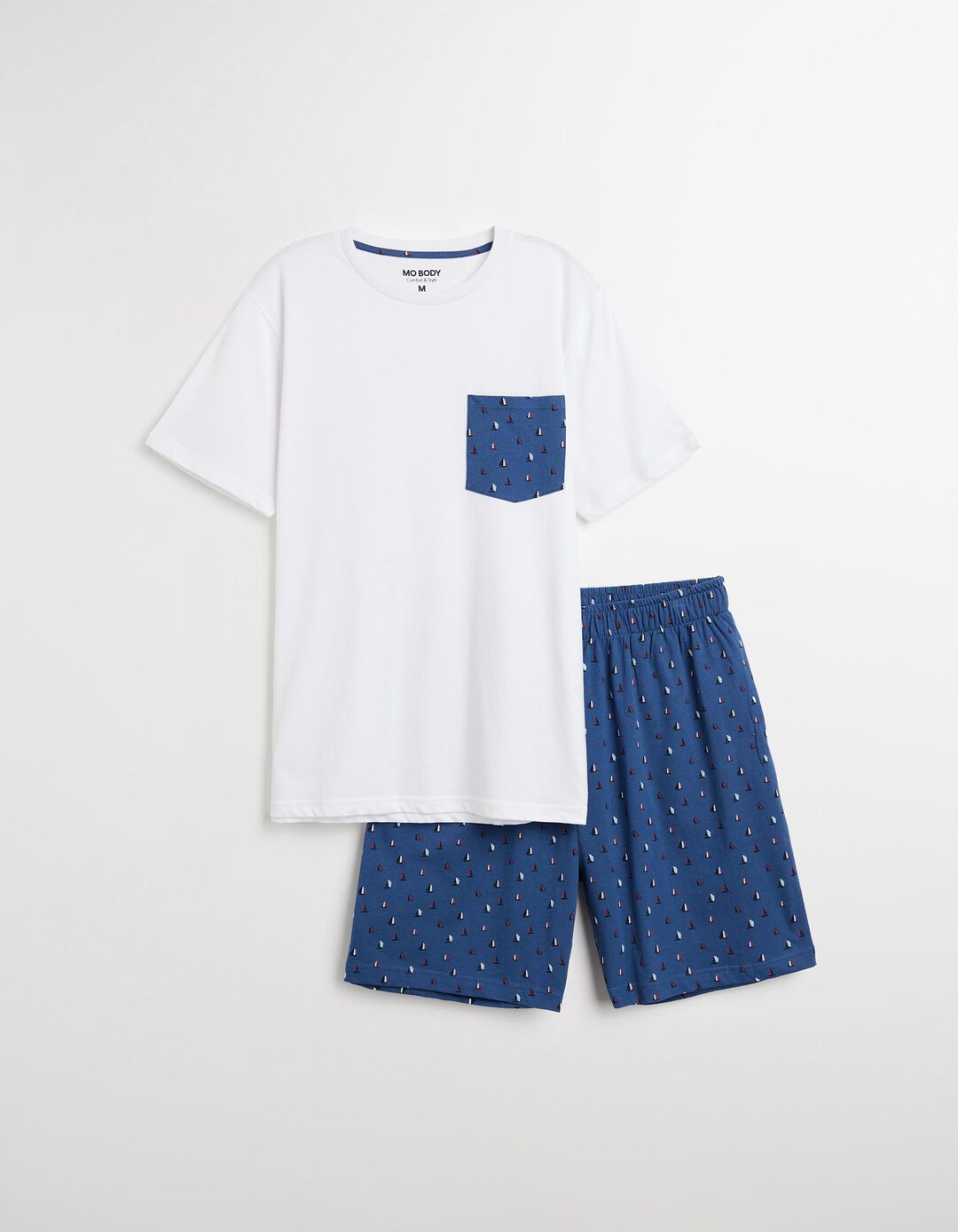 Pijama com Bolso, Homem, Branco 