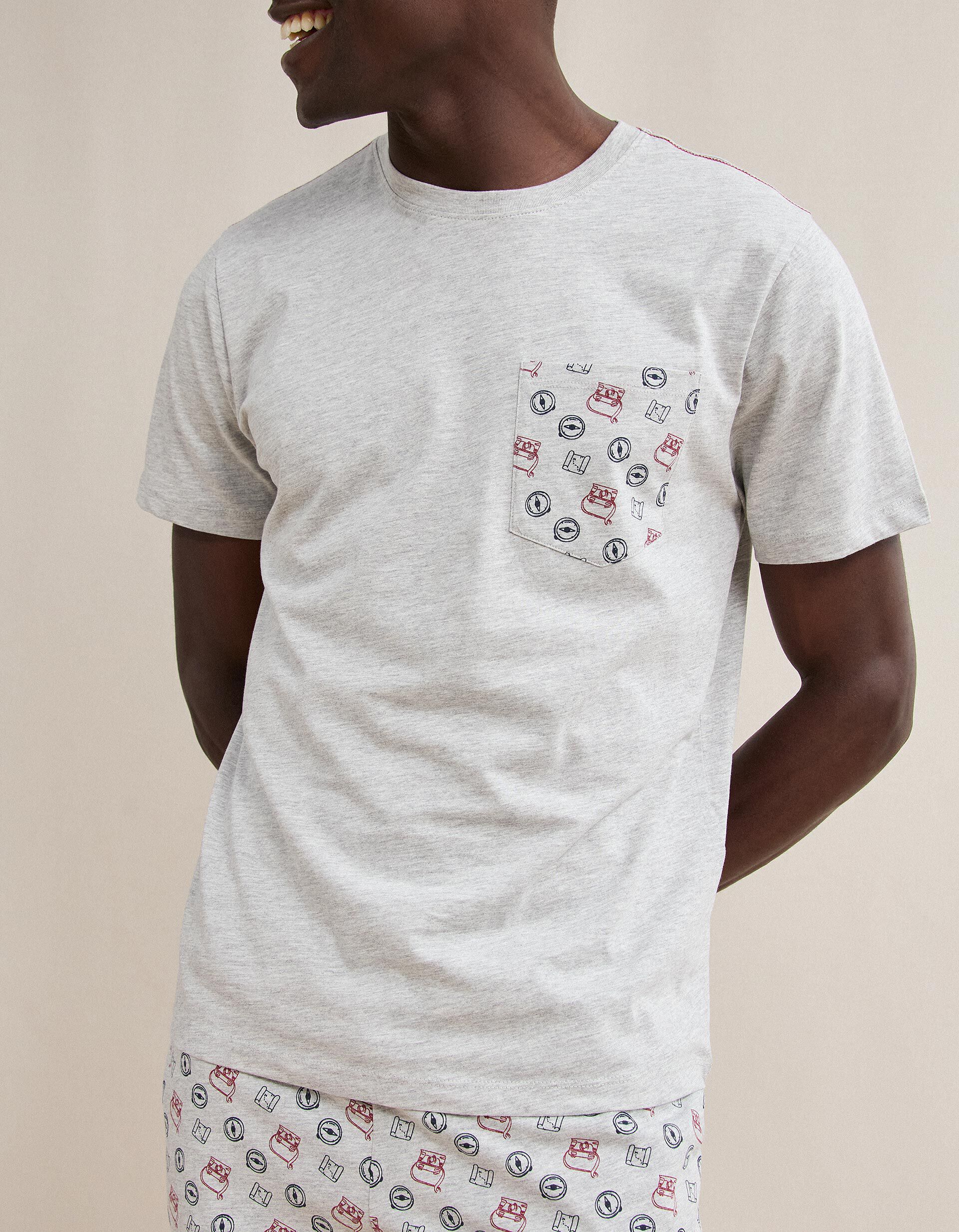 Comprar Online Pijama Jersey, Homem, Cinzento