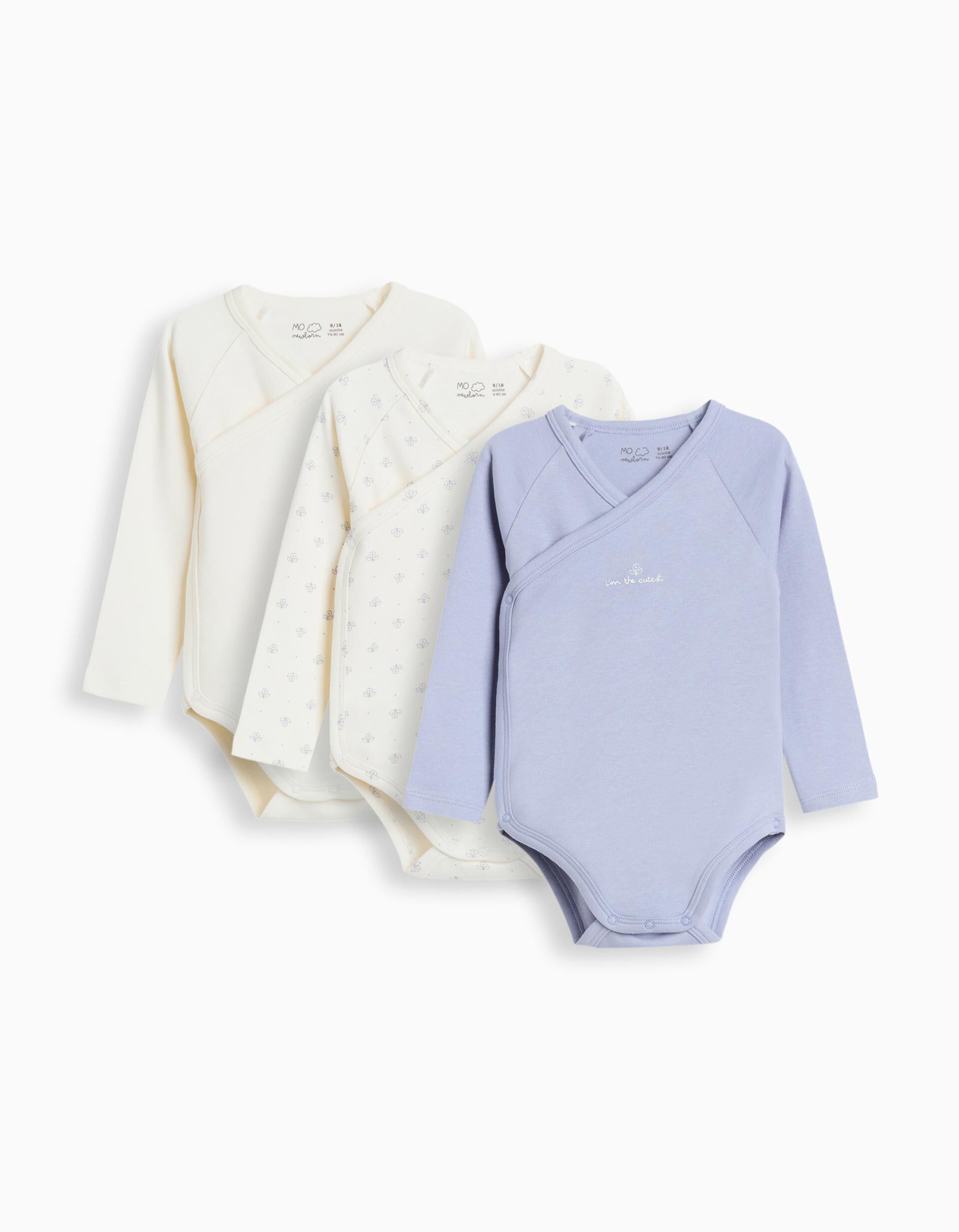 Comprar Online Pack 3 Bodies Quimono, Beb&eacute;, Multicor