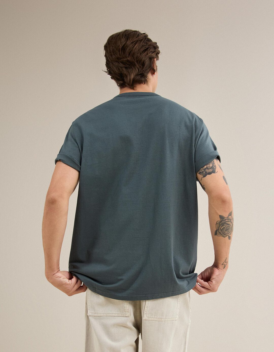T-shirt Jersey, Homem, Azul Escuro
