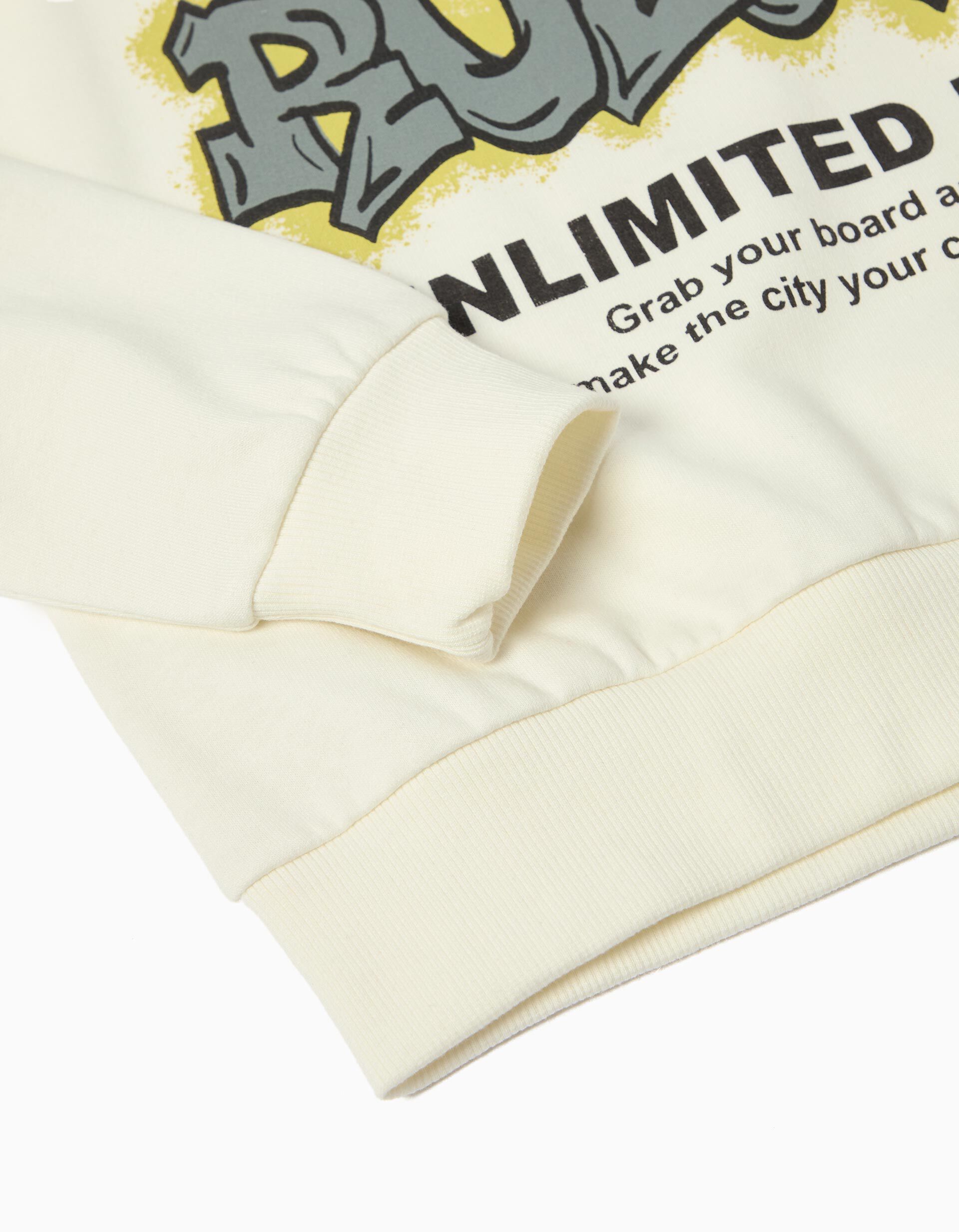 Comprar Online Sweatshirt de Felpa, Menino, Branco