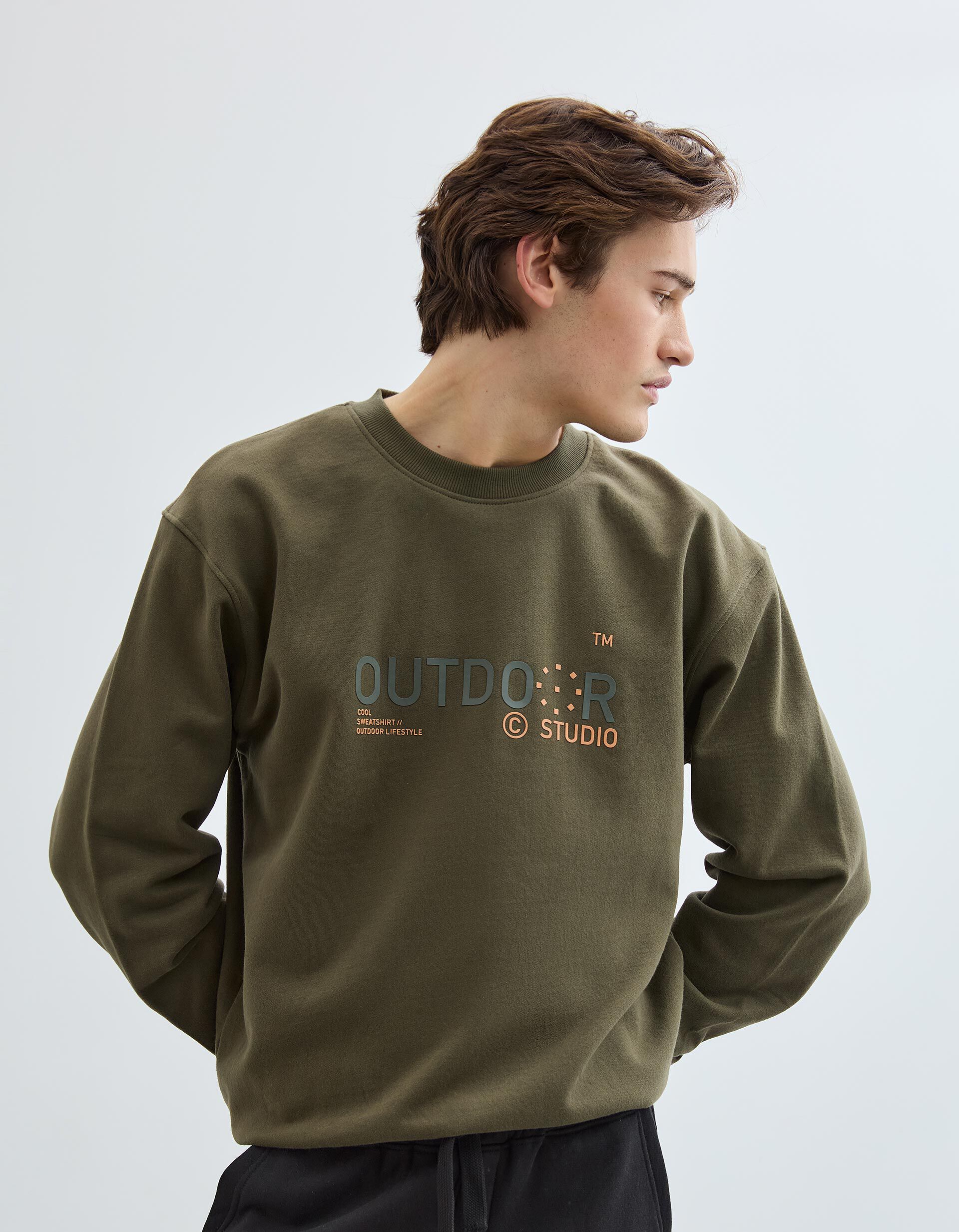 Comprar Online Sweatshirt, Homem, Verde Escuro