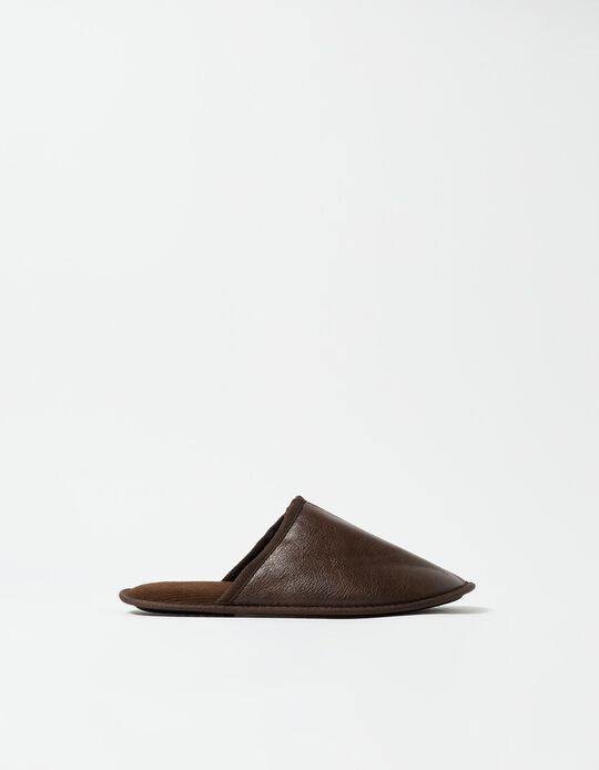 Comprar Online Chinelos de Quarto, Homem, Castanho