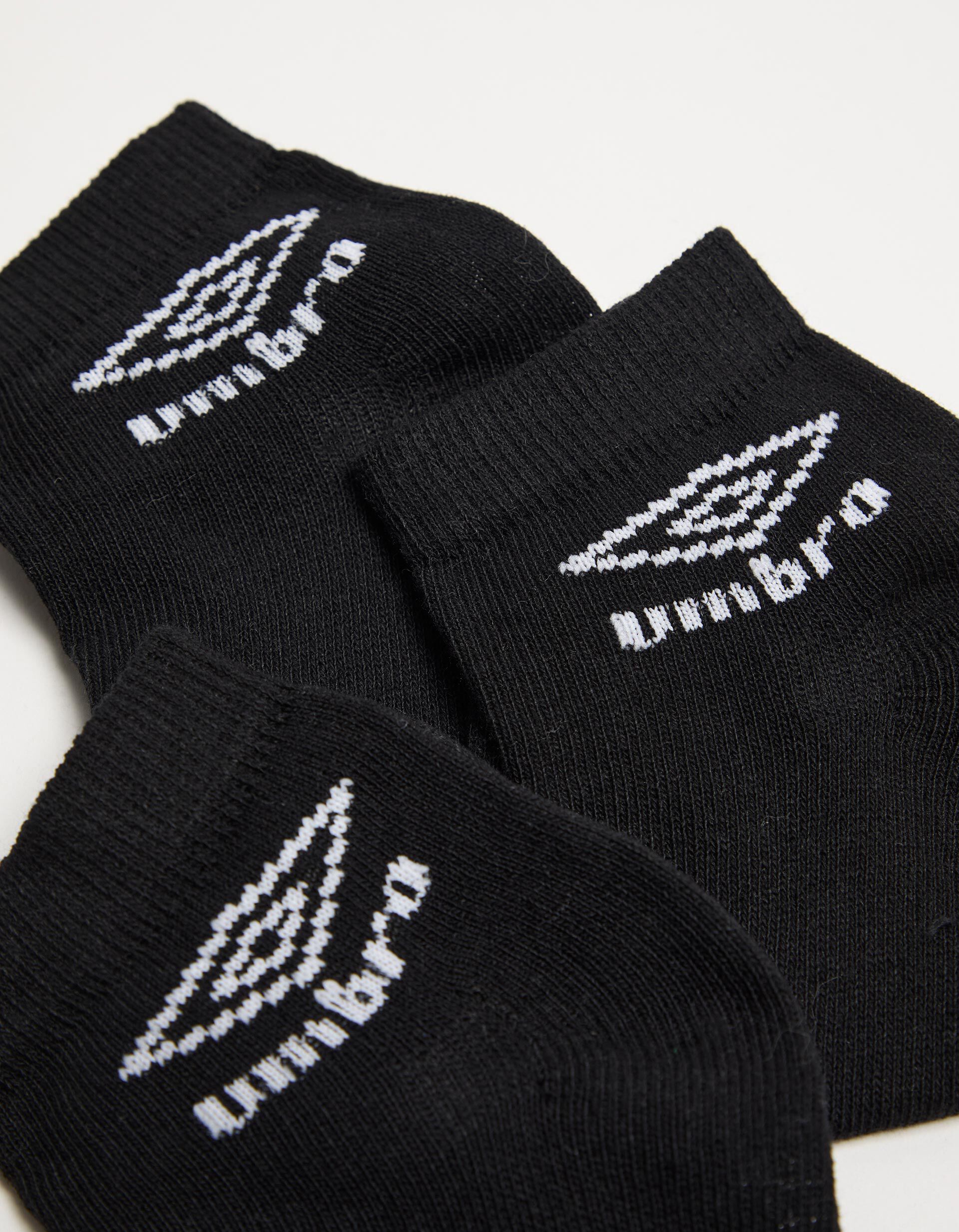 Comprar Online Pack 3 Pares de Meias Tornozelo 'Umbro', Homem, Preto