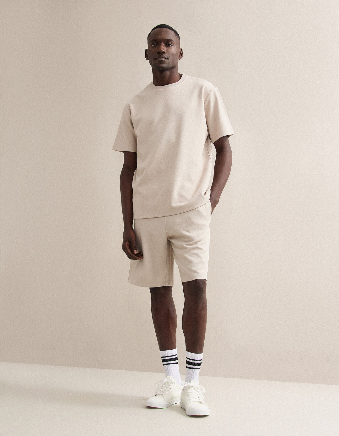 Cal&ccedil;&otilde;es, Homem, Bege