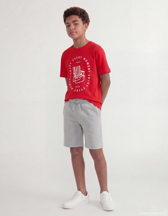 Comprar Online Cal&ccedil;&otilde;es Fleece, Menino, Cinzento Claro