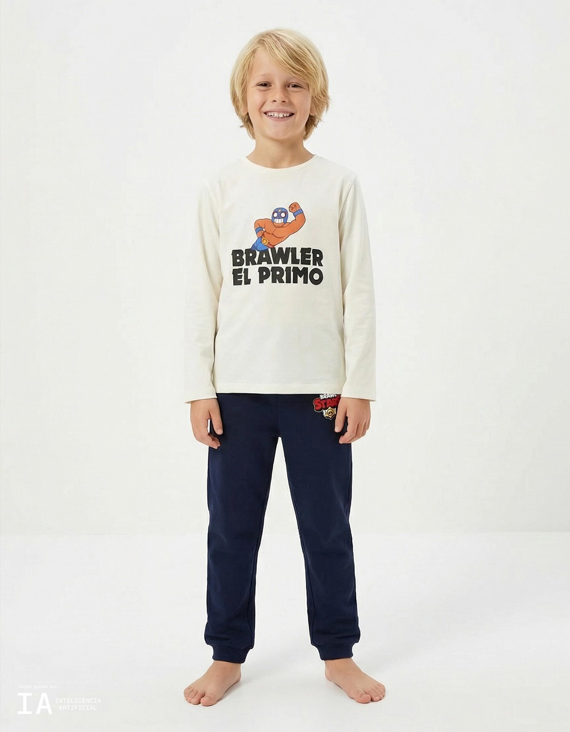 Comprar Online Pijama 'Brawl Stars', Menino, Branco 