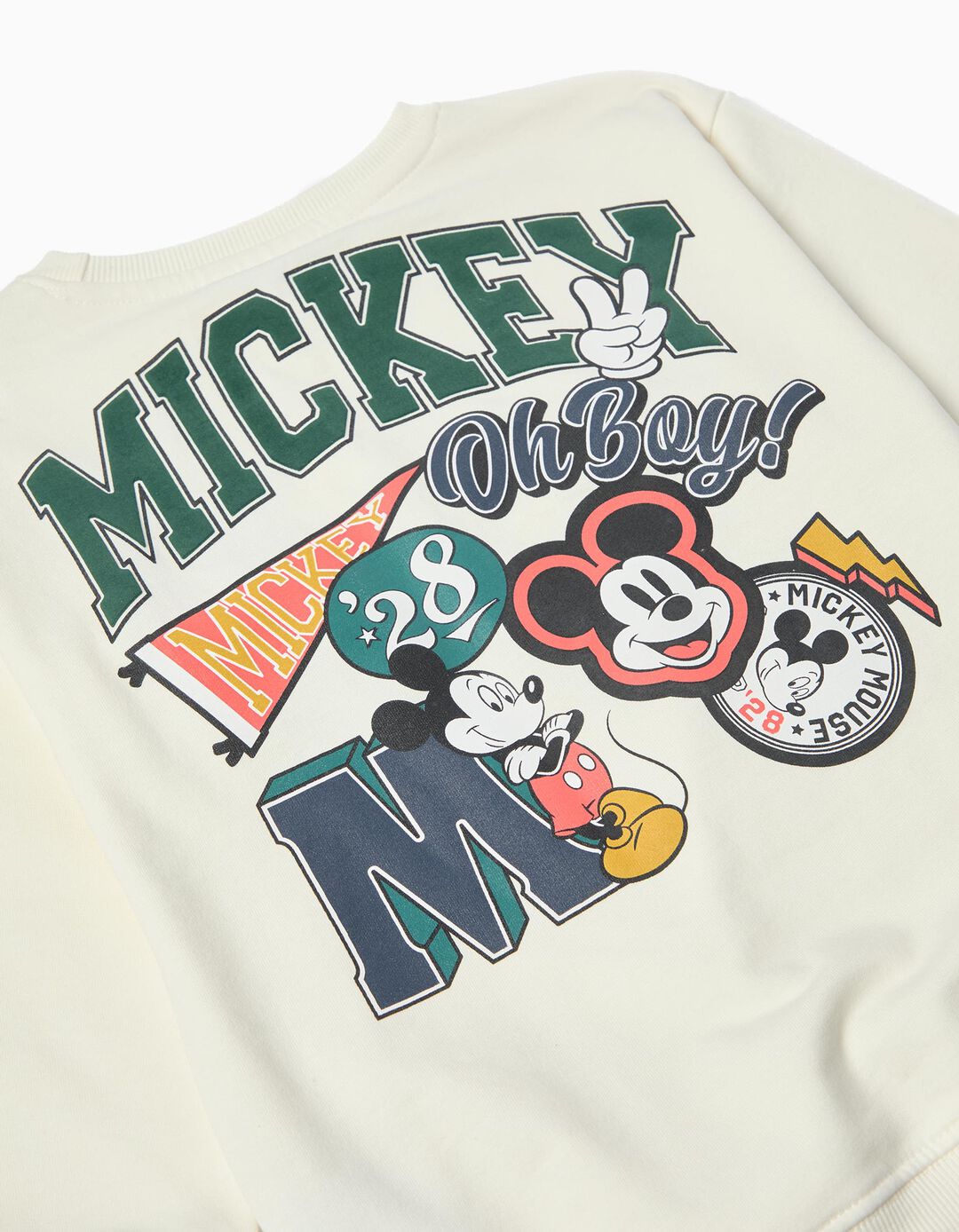 Sweatshirt 'Mickey Mouse' ©Disney, Menino, Branco