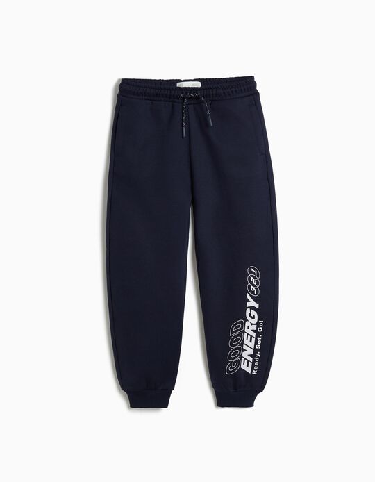 Comprar Online Cal&ccedil;as Jogging de Felpa, Menino, Azul Escuro