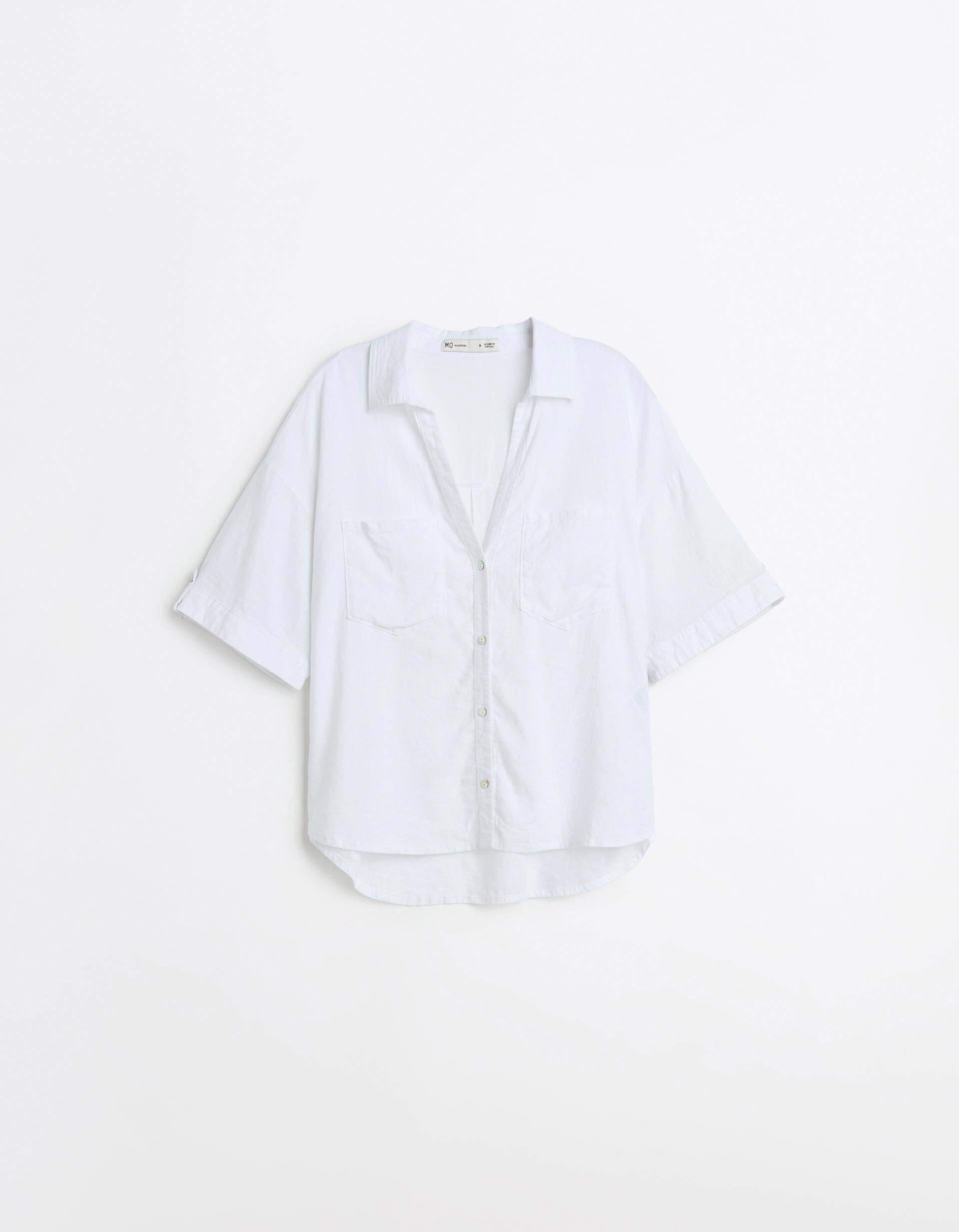 Comprar Online Camisa com Linho, Mulher, Branco