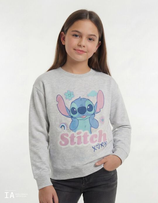 Comprar Online Sweatshirt 'Stitch' &copy;Disney, Menina, Cinzento Claro