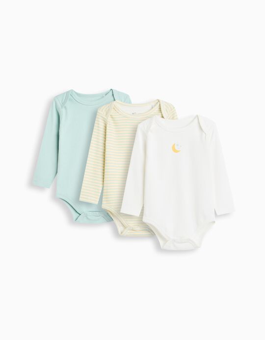 Comprar Online Pack 3 Bodies de Manga Comprida, Menino, Multicolor