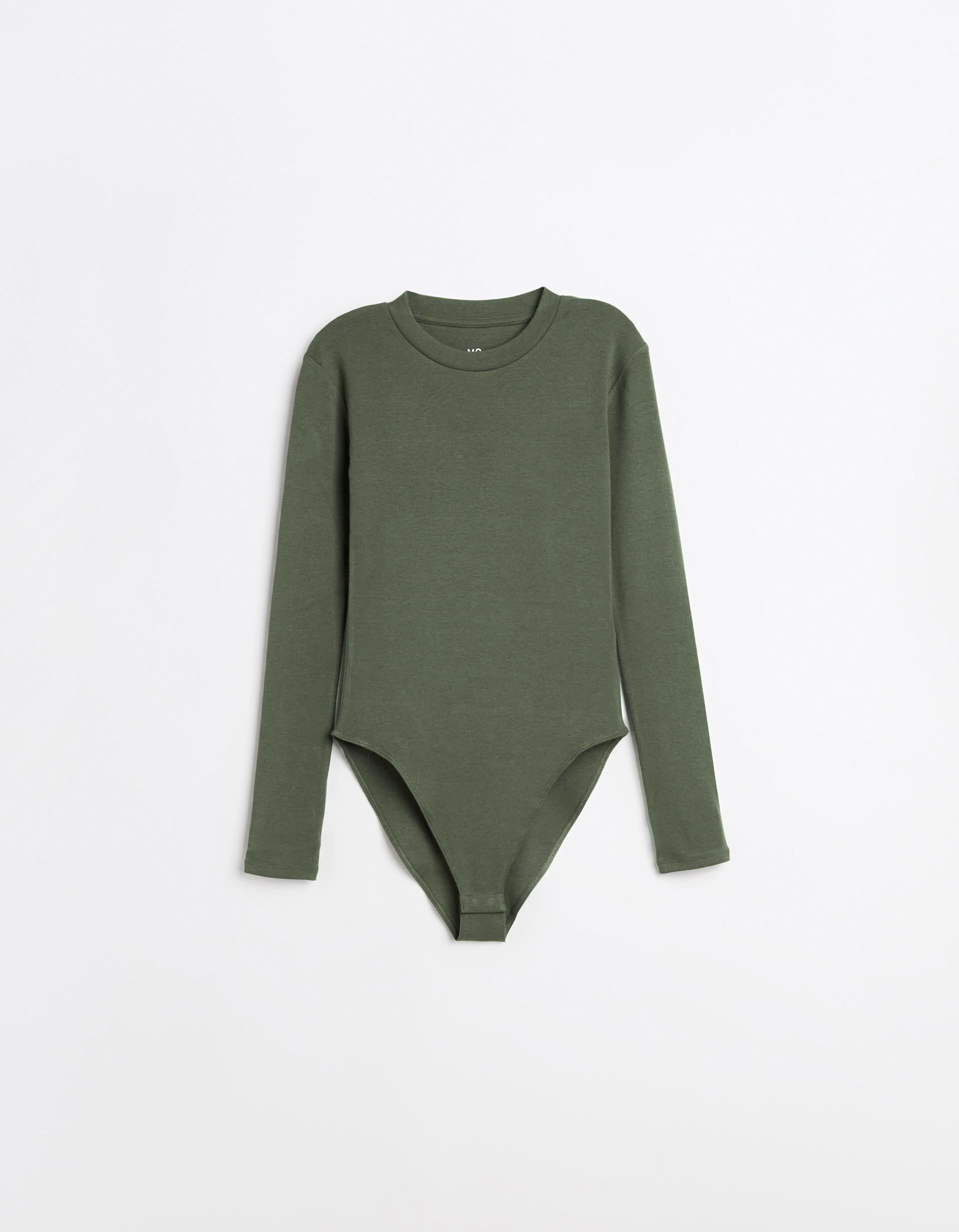 Comprar Online Body de Manga Comprida, Mulher, Verde Escuro