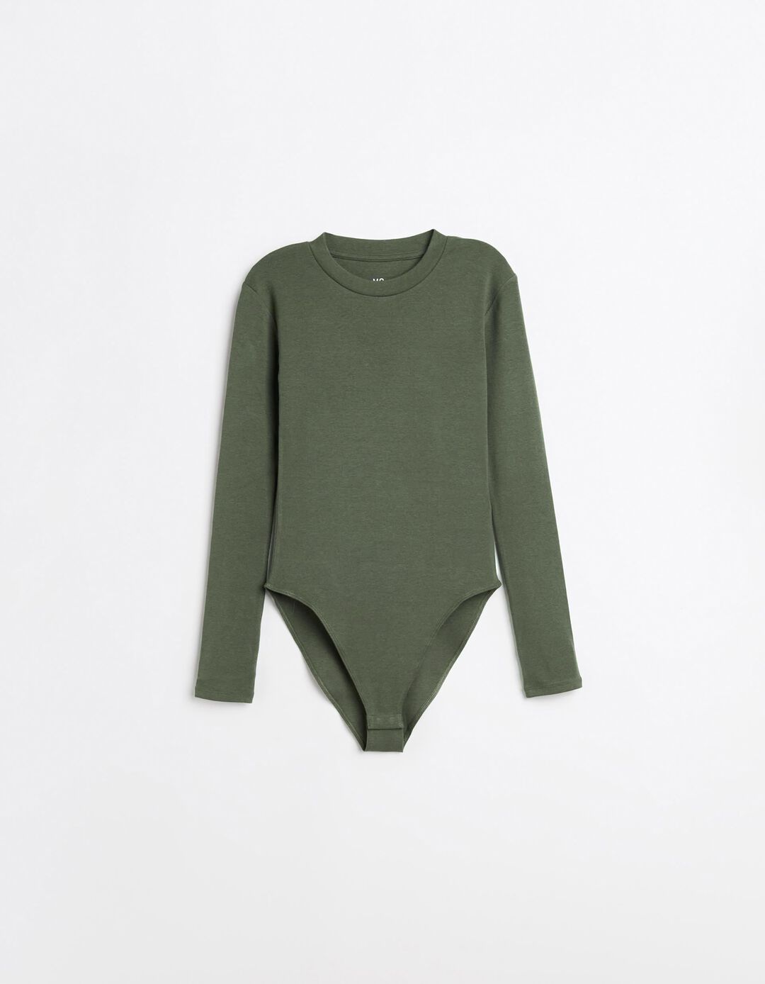 Body de Manga Comprida, Mulher, Verde Escuro