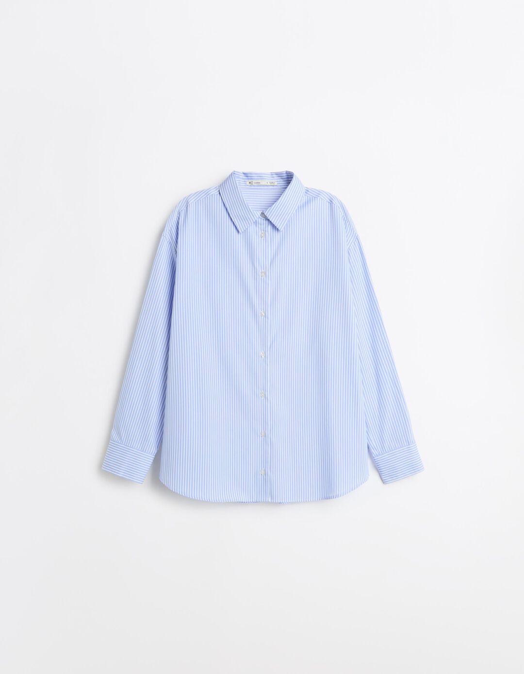 Camisa &Agrave;s Riscas, Mulher, Azul Claro