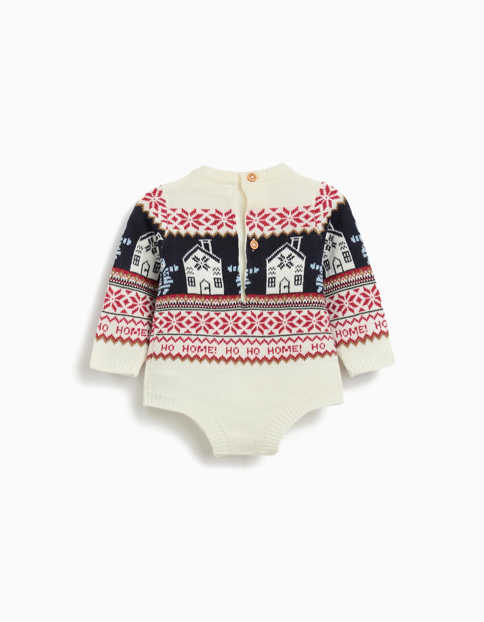 Comprar Online Macac&atilde;o Malha Natal, Rec&eacute;m-nascido, Bege Claro