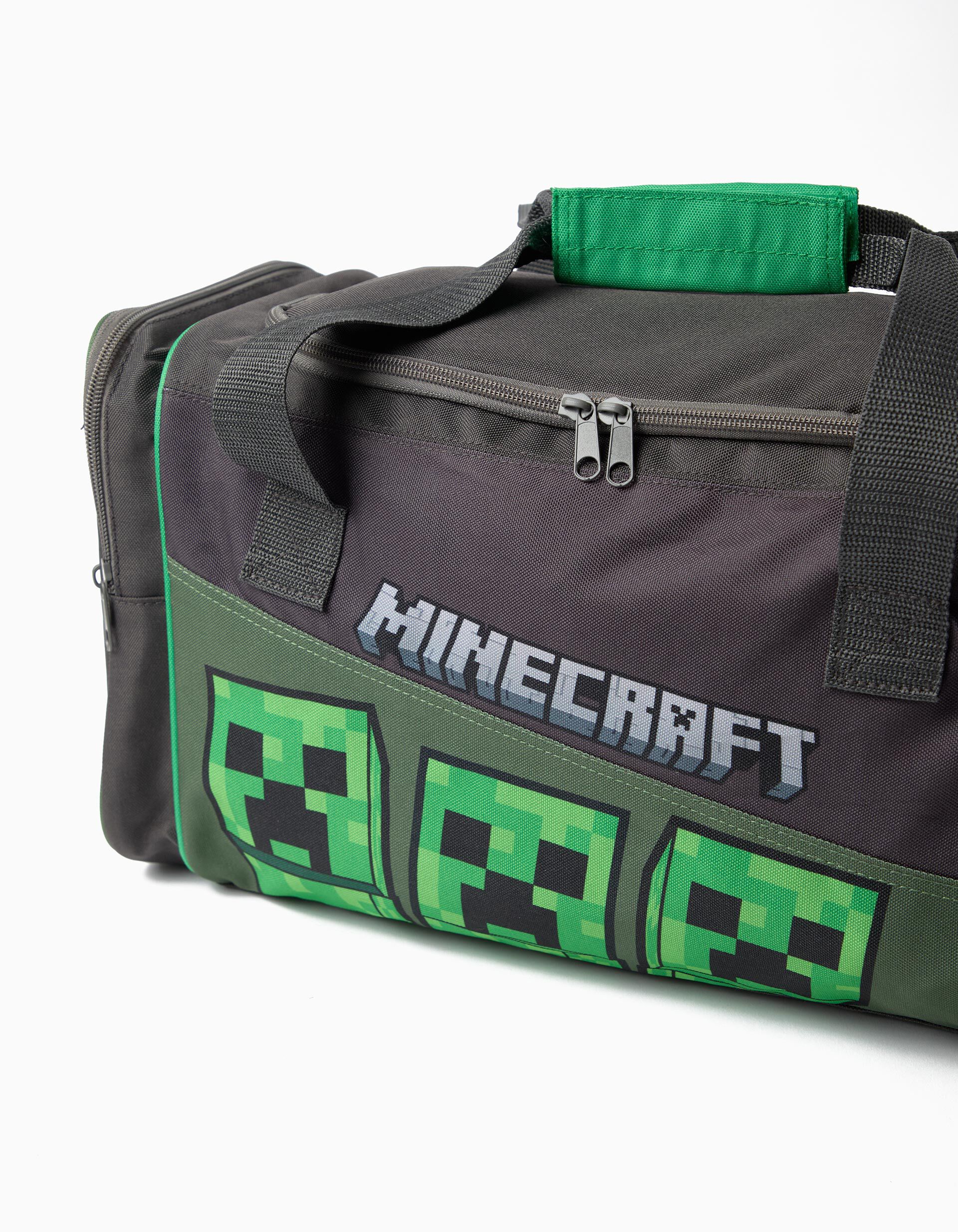 Comprar Online Saco De Desporto 'Minecraft', Menino, Cinzento Escuro