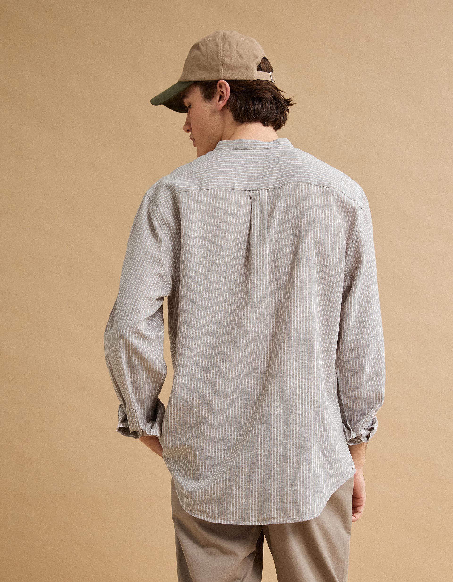 Comprar Online Camisa com Linho, Homem, Bege