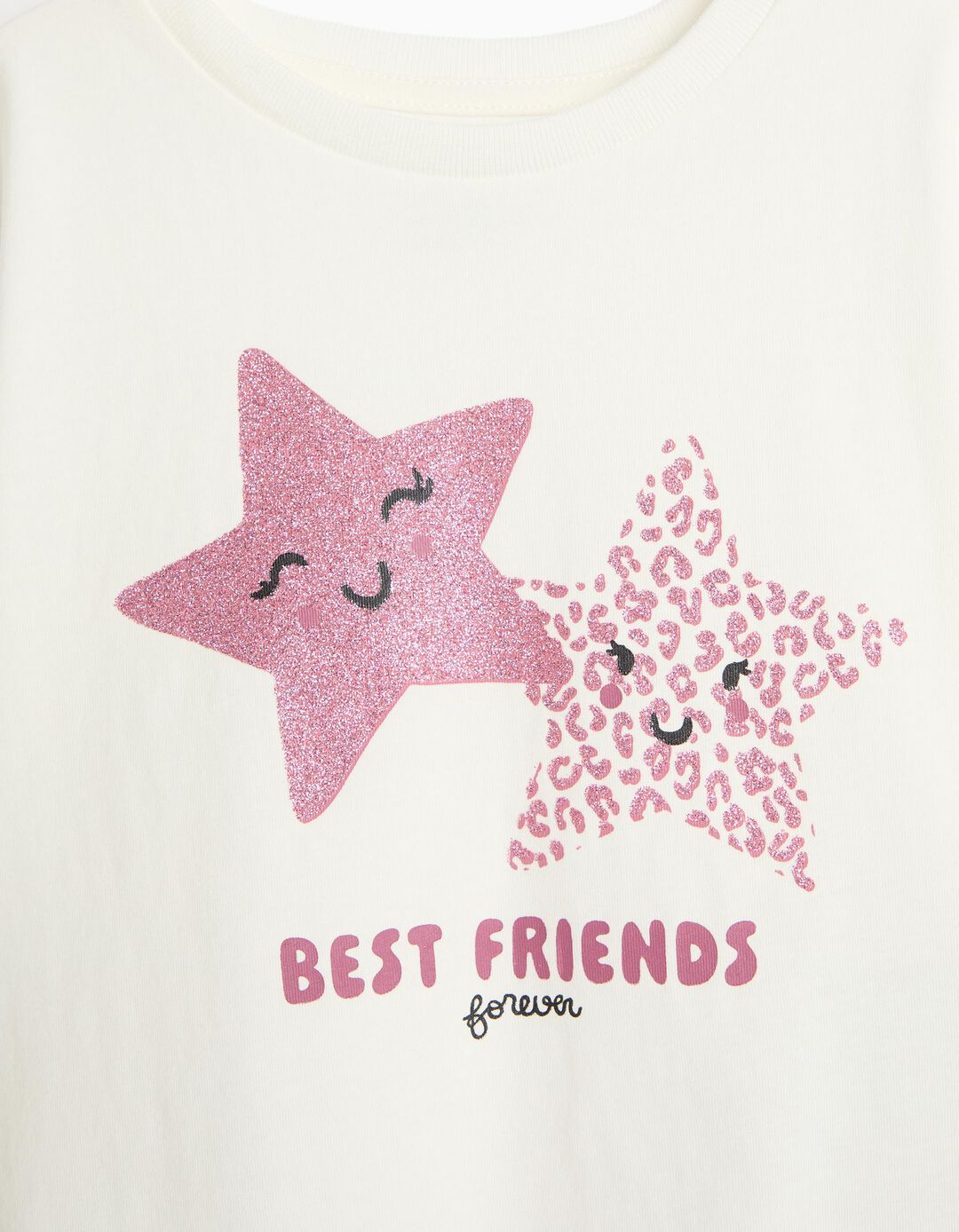 T-shirt Estampada, Menina, Branco