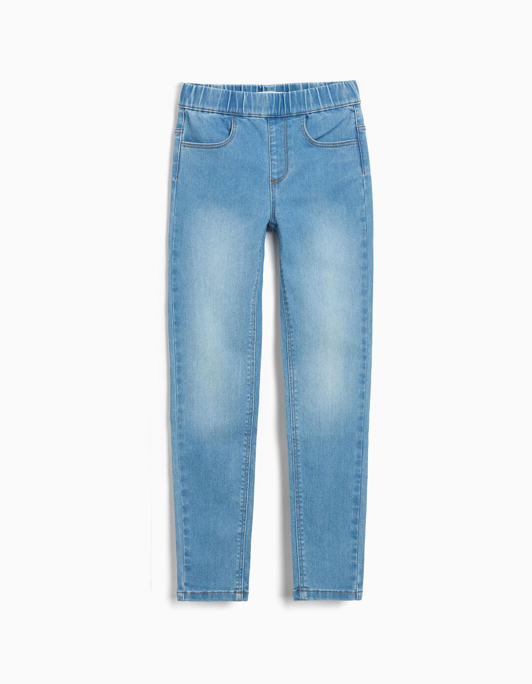 Jeggings de Ganga, Menina, Azul Claro
