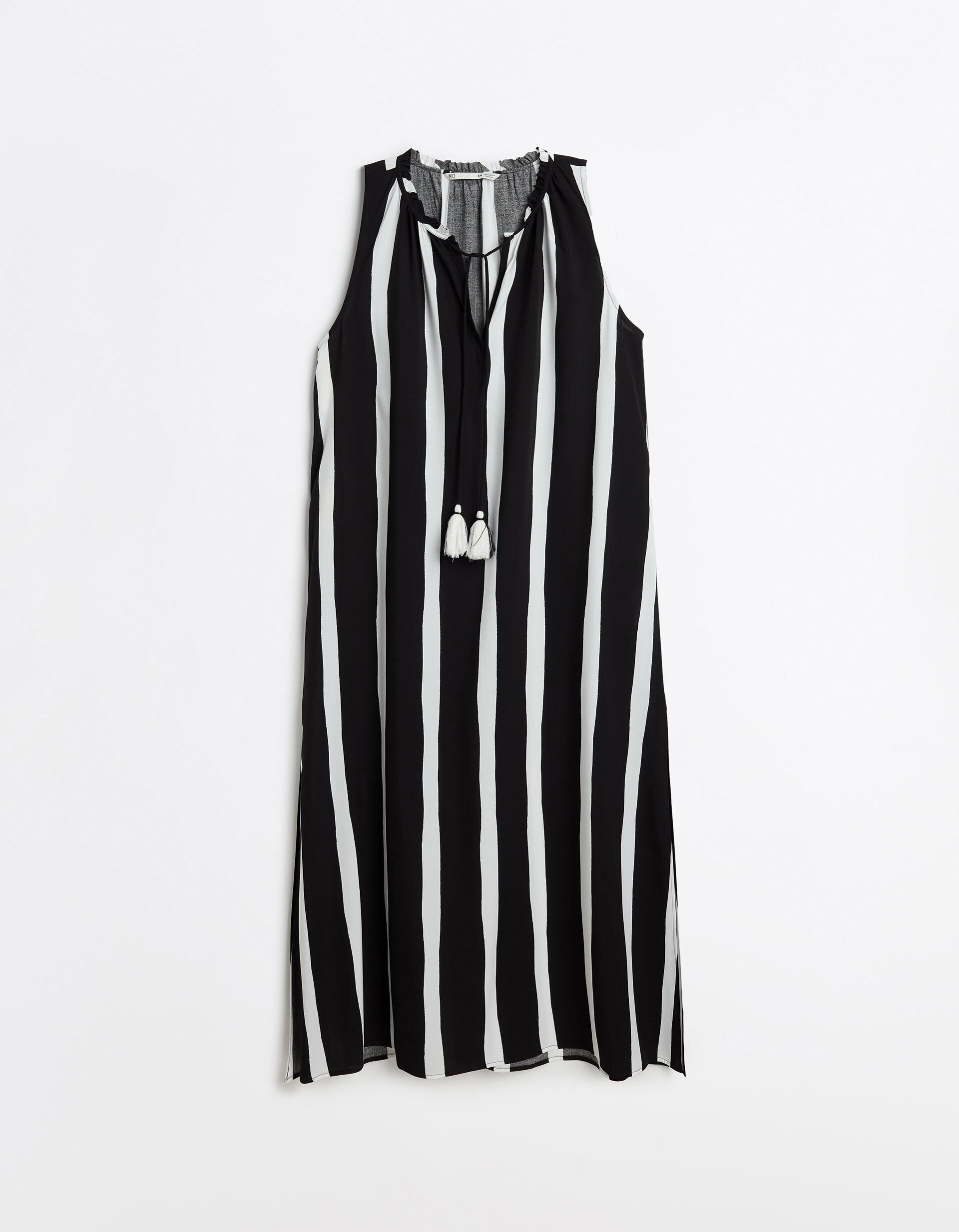 Comprar Online Vestido Riscas, Mulher, Preto