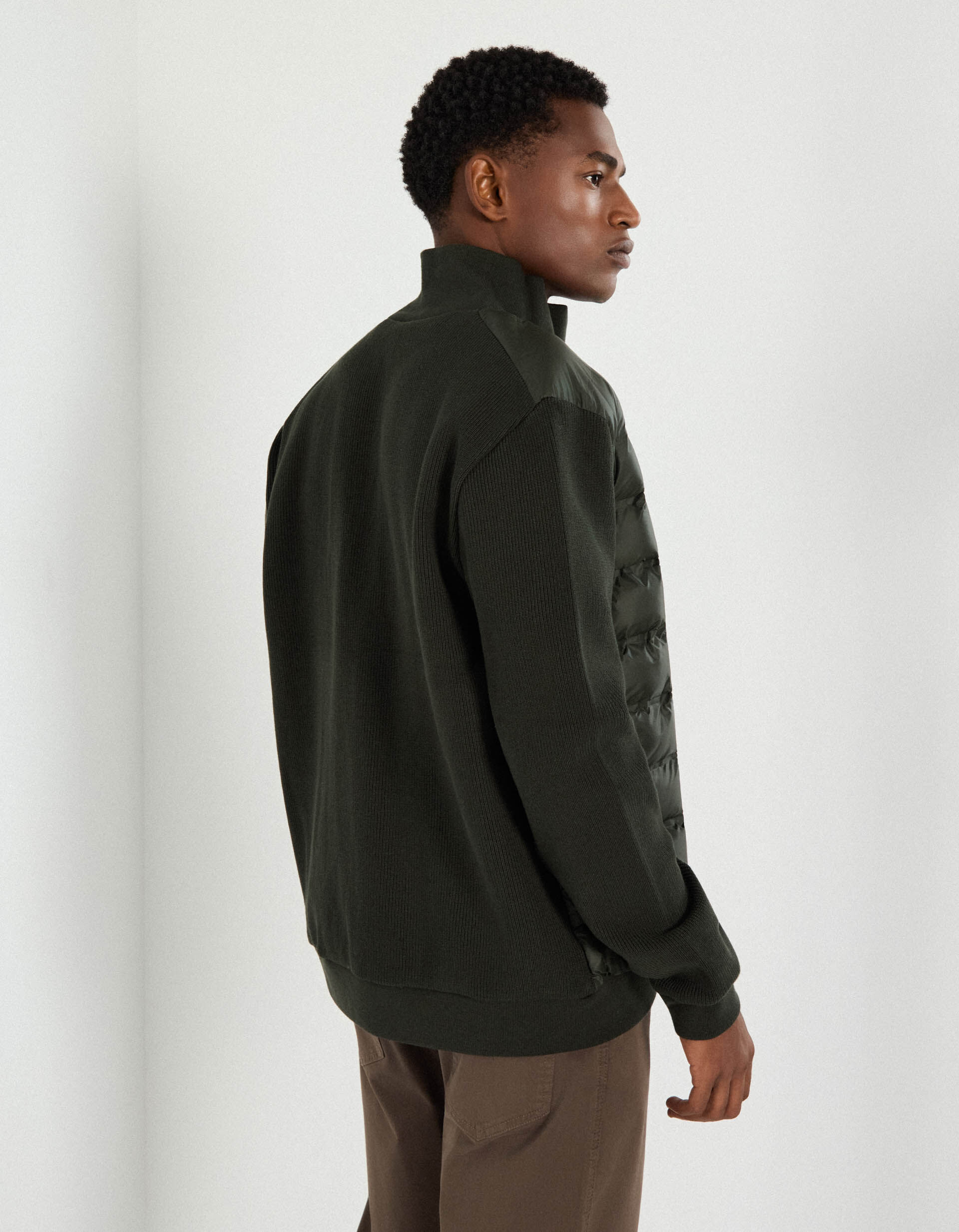 Comprar Online Casaco Combinado, Homem, Verde Escuro 