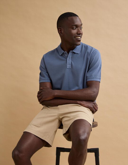 Comprar Online Polo Piquet, Homem, Azul