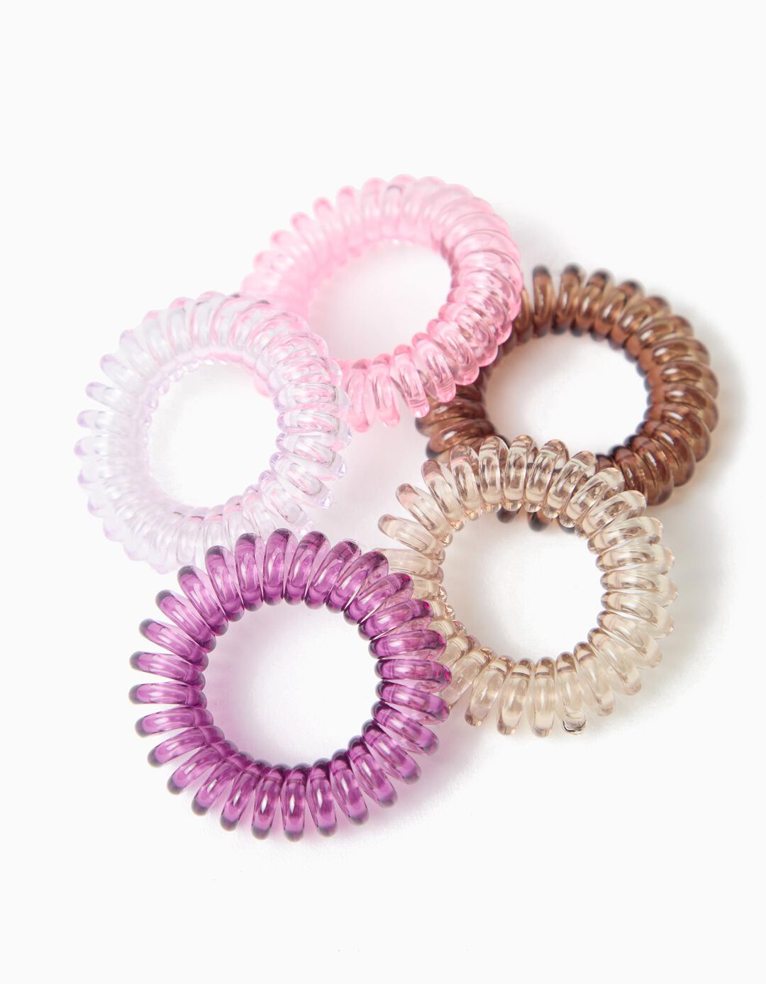 Pack 5 El&aacute;sticos de Cabelo, Menina, Multicor